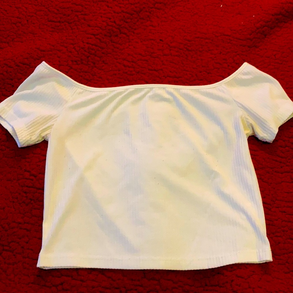 off the shoulder crop top